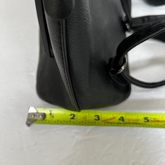 DAVID‎ JONES PARIS Womens Black Leather Backpack Bag (Read) - Picture 9 of 12